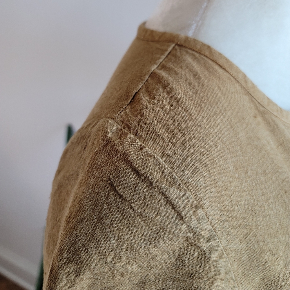 SOLD ❌️ 🎉HP VTG 90s R.J. & Co. Linen Blend Safari Dress - Picture 12 of 13